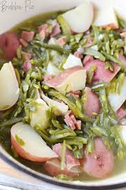 This recipe is the closest recipe to how my mother made green beans that i found except it uses a slow cooker instead this recipe is so delicious and very easy to make because it uses frozen green beans instead of fresh green beans! Ham Green Beans And Potatoes Bubbapie