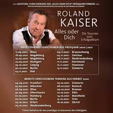 Mehr als quereinsteiger gelingt ihm der sprung ins rampenlicht. Roland Kaiser Auch Seine Fruhjahrs Tour Muss In Den Herbst Verschoben Werden