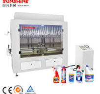 Alibaba Semi Automatic 4 Heads Toilet Cleaner 75% Alcohol Disinfectant  Liquid Filling Machine