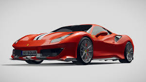 Accurately scaled model and centered at. Ferrari 488 Pista 2019 Buy Royalty Free 3d Model By Squir3d Squir3d Bd3b59a