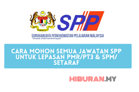 Untuk pengetahuan, spp yang ditubuhkan pada 1 januari 1974 merupakan badan yang dipertanggungjawabkan untuk anggota perkhidmatan pendidikan dalam urusan pelantikan, pengesahan dalam perkhidmatan, kemasukan ke dalam perjawatan semakan permohonan myspp. Cara Mohon Semua Jawatan Spp Untuk Lepasan Pmr Pt3 Spm Setaraf