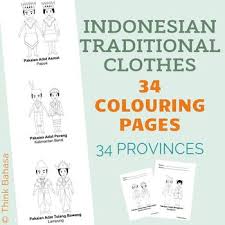 Search through 623,989 free printable colorings at getcolorings. Indonesian Traditional Clothes Colouring Pages 34 Provinces By Think Bahasa