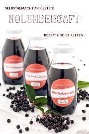 Fliederbeersaft Holunderbeerensaft Rezept Holunderbeerensaft Holunder Holundersaft