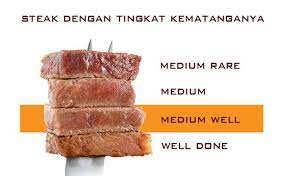 Seperti yang diketahui, tingkat kematangan steak terdapat beberapa jenis mulai dari rare, medium rare, medium, medium well, hingga well done. Mengenal Tingkat Kematangan Steak Dengan T8 Steak Pasta ÙÙŠØ³Ø¨ÙˆÙƒ