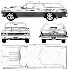 Chevrolet Chevelle Station Blueprints Vector Drawings Clipart And Pdf Templates Chevrolet Chevelle Chevelle Blueprints