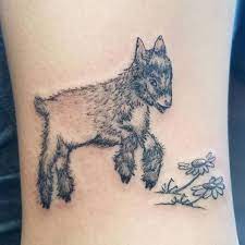 The goat can be the symbol of vitality, health, balance, and many other things. Karma Tattoo Studio Mini Goat Tattoo Done By Dany Follow On Instagram Daztattoo Goattattoo Tattoos Blackandwhite Blackandgrey Blackandgreytattoo Minitattoo Facebook