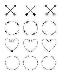 Arrow Clip Art Black And White 93 Arrow Vector Clipart Images Black Rustic And Colorful Tribal Boho For Personal And Commercial Use These Arro Arrow Clipart Clip Art Native American Svg