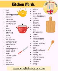 Check spelling or type a new query. 247 Kitchen Utensils Vocabulary Kitchen Words List English Vocabs