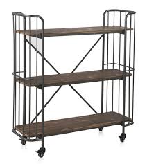 Voici les clés pour adopter le style industriel dans votre décoration. Etagere De Cuisine De Style Industriel En Fer Et Bois Sur Roulettes