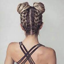 Bear With Me Not Upside Down But What About Two French Braids That End In Buns Hair Styles Gorgeous Braids Pretty Braided Hairstyles
