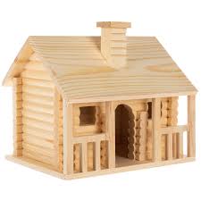 Log Cabin Wood Birdhouse Hobby Lobby 1304096 See more ideas about house numbers, house number sign, house.