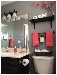 Instead, explore different bathroom paint ideas that experiment with placement, paint types, textures and techniques. 42 Cozy Bathroom Makeover Ideas Bathroom Red Gray Bathroom Decor Blue Bathroom Decor