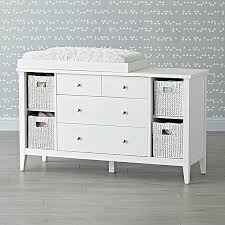 Blake White Changing Table The Land Of Nod Grey Changing Table White Changing Table Baby Changing Table Dresser
