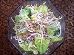 Veganer Kichererbsen Sprossen Salat Veganblatt Rezept Kichererbsen Salat Erbsen