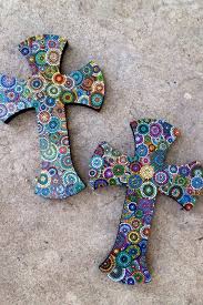 Made From Out C7 Cross Cross Paintings Dot Art Painting Cross Art