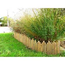 Bordure De Jardin En Bambou Naturel 2 M Bordure Jardin Jardins Parterres De Fleurs