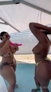 TOKYO DRIFT LESBIAN ON POOL