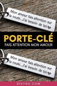 Porte Cle Fais Attention Mon Amour Porte Cle Faire Soi Meme Porte Cle Personnalise