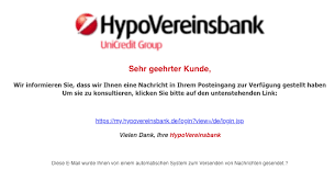 It will fetch the online statements from hypovereinsbank direct banking. Fake Mail Apptan Verfahren Aktivieren Im Namen Der Hypovereinsbank