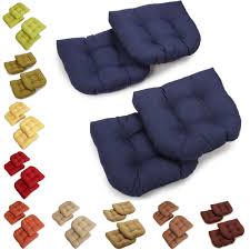 Blazing Needles 19 Inch Indoor Outdoor Chair Cushion Set Of 4 19 X 19 Outdoor Chair Cushions Outdoor Chairs Chair Cushions