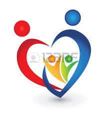 Family Union In A Heart Shape Logo Family Logo Family Stock Photo Family Tree Logo