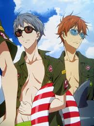 Nitori And Momotaro Free Take Your Marks Free Anime Free Iwatobi Splash Free