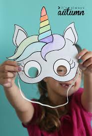 Gratis Download Eenhoorn Masker Freubelweb Ballon Knutselen Carnaval Thema Knutselen Eenhoorn Feest