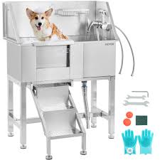Stainless steel kitchen utensil set australian labradoodle grooming. Vevor Pet Grooming Tub Dog Wash Station 34 Stainless Steel With Acces Vevor Au