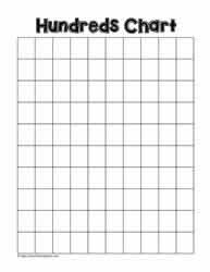 100 Chart Worksheets