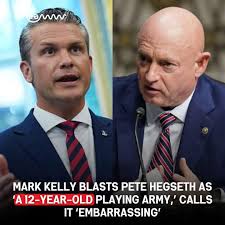Senator Mark Kelly (D-Ariz.) delivered a blistering critique of Defense  Secretary Pete Hegseth, calling him unqualified and describing his conduct  as “ridiculous” and “embarrassing.” Kelly, a former Navy combat pilot and  NASA