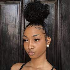 20 black natural hairstyles for short thin hair. Slayed Edges Black Girl Natural Hair Natural Hair Bun Styles Natural Hair Styles For Black Women