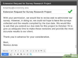 You may be in college and could use some extra time for a paper, or you may be struggling to complete a work project on time. 5 Ways To Write A Letter Asking For An Extension Wikihow