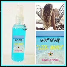 Froisser le cheveux, le salir légèrement pour donner un effet sortie de. Surf Spray Look Marin Spray Sale Pour Les Cheveux Bulles Perles