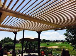 Louvered Awnings Covered Patio Design Pergola Backyard Design