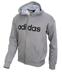 Details About Adidas Men Linear Full Zip Hoodie Shirts L S Black Jersey Hooded Shirt Dh3973
