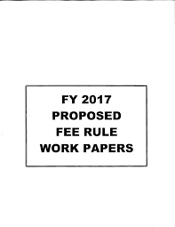 Fiscal Year 2017 Proposed Fee Rule Work Papers.