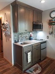 rustic hickory cabinets with driftwood
