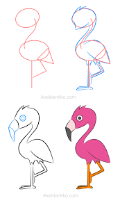 How To Draw A Flamingo Comment Dessiner Un Flamant Rose Facile A Dessiner Flamant Rose Dessin Et Tutoriel De Dessin Facile