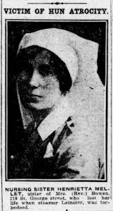 Nursing Sister Henrietta “Marion” Mellett (1877-1918)