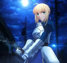 This version of fate/stay night focuses primarily on rin and saber's relationship and what could have been. Hd Wallpaper Saber Fate Stay Night Anime Girls Moon Illuminated Human Representation Wallpaper Flare