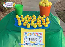 Lucky Duck Carnival Game No Water Needed Homemade Carnival Games School Carnival Games Diy Carnival Games