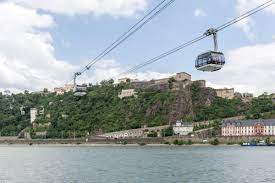 Einiges los am koblenzer rheinufer. Rheinseilbahn Koblenz Ehrenbreitstein Enviadi