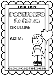 Portfolyo Dosyasi Erkek Ogrenci Kapagi Okul Okul Oncesi Calisma Cizelgeleri Okul Oncesi