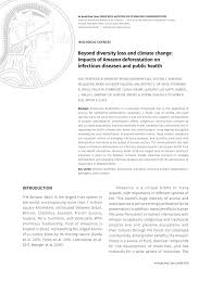 Pdf Beyond Diversity Loss And Climate Change Impacts Of Amazon Deforestation On Infectious Diseases And Public Health