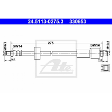 I have no idea what a skoda octavia is, but i know brakes are brakes. Ate Rear Brake Hose To Caliper For Bmw E39 Touring From 09 1998 Car Parts24 34 99