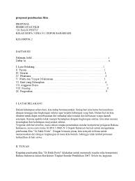 Reza domu (smk pariwisata matland) total omzet rp 25 juta per semester bidang cafe coffebarista. Contoh Proposal Film Pendek Contoh Makalah Terbaru 2021