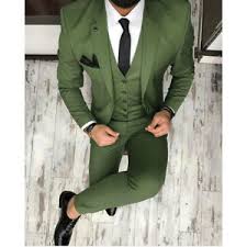 Details About Custom Dark Green 3 Piece Suits Mens Wedding Suits Groom Tuxedos Best Man Suits
