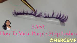 Record and instantly share video messages from your browser. How To Make Your Own Handmade Custom Strip Lashes Spikey Purple W Glitter Fiercemf Youtube