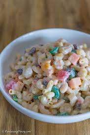 Easy pasta salad recipes perfect for your potluck dinner or every day side dish. Filipino Sweet Macaroni Salad Panlasang Pinoy