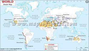 Deserts Of The World Map Deserts Of The World Desert Map Map